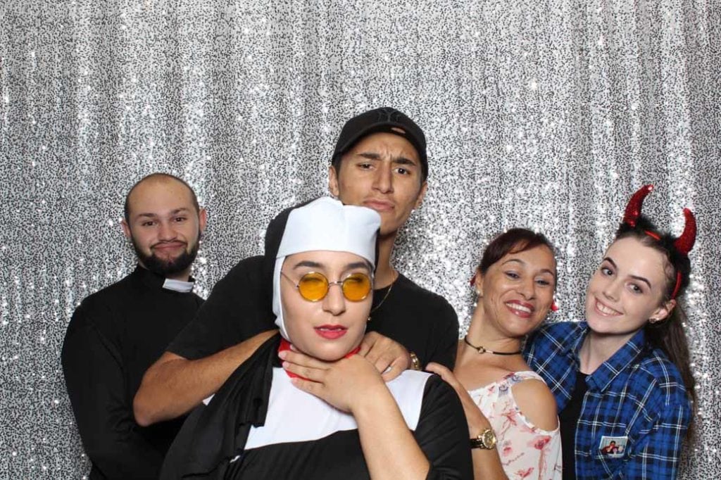 photo booth at wedding